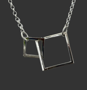 Double Square Necklace