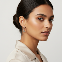 Hammered Hoop Earrings