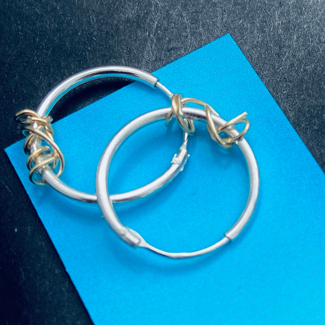 Fine Infinity Hoops